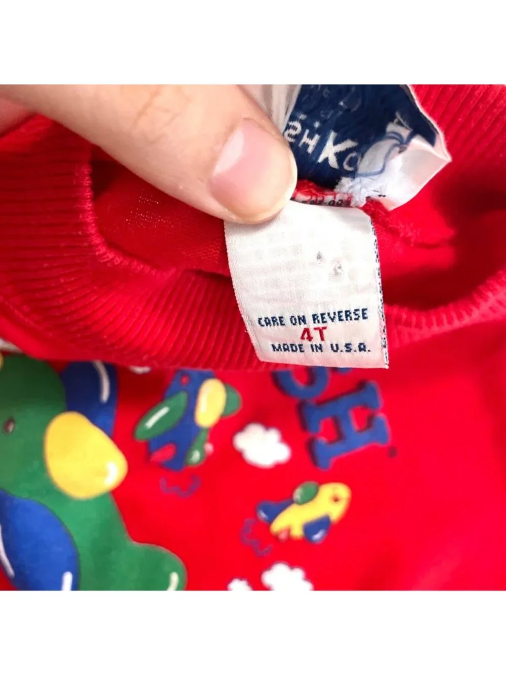 Vintage Y2K Oshkosh B'Gosh Pudgy Planes Flying Club Short Sleeve Top 4T Red
